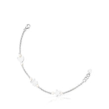 Carica l&#39;immagine nel visualizzatore di Gallery, Tous Silver Real Sisy Bracelet with Pearls 812451550