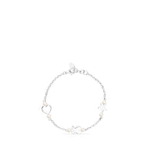 Carica l&#39;immagine nel visualizzatore di Gallery, Tous Silver Real Sisy Bracelet with Pearls 812451550