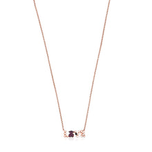 Carica l&#39;immagine nel visualizzatore di Gallery, Tous San Valentín love Necklace in Rose Gold Vermeil with Ruby and Spinel 915302550