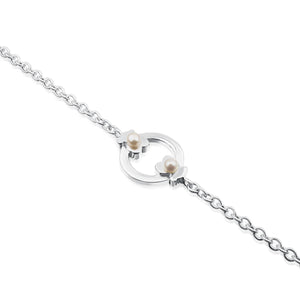 Tous Silver Super Power Bracelet with Pearls 812401540
