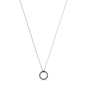 Tous Dark Silver Hold Necklace 812342530
