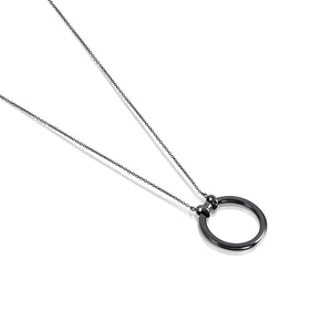 Tous Dark Silver Hold Necklace 812342530