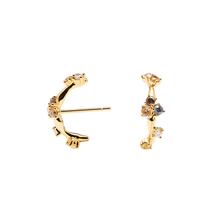 Carica l&#39;immagine nel visualizzatore di Gallery, PDPAOLA ORECCHINI IN ORO ZOE FIVE