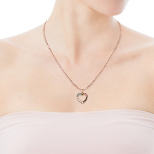 Tous San Valentín heart Pendant in Rose Gold Vermeil with Gemstones 915304520