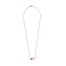 Carica l&#39;immagine nel visualizzatore di Gallery, Tous San Valentín love Necklace in Rose Gold Vermeil with Ruby and Spinel 915302550