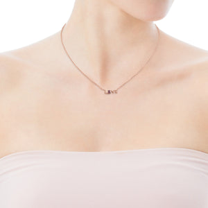 Tous San Valentín love Necklace in Rose Gold Vermeil with Ruby and Spinel 915302550