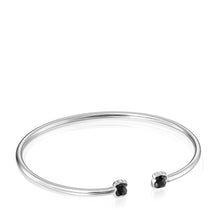 Carica l&#39;immagine nel visualizzatore di Gallery, Tous Mini Onix Bracelet in Silver with Onyx 918451500