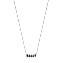 Carica l&#39;immagine nel visualizzatore di Gallery, Tous Mini Onix Necklace in Silver with Onyx 918452510