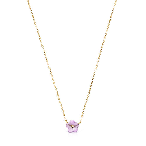Tous Vita Necklace in Gold with Amethyst and Diamond 918532030