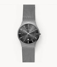 Carica l&#39;immagine nel visualizzatore di Gallery, Skagen Grenen Titanium and Gray Steel-Mesh Watch 233XLTTM