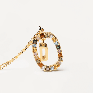 PDPAOLA COLLANA CON LETTERA "D" LETTERS COLLECTION