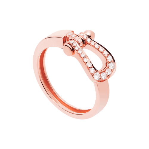 FRED PARIS FORCE 10 ROSE GOLD WITH DIAMONDS RING