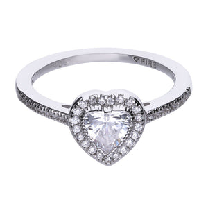 Diamonfire Anello a Cuore Rosetta 61/1400/1/082/170