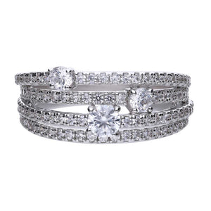 Diamonfire Anello Pavé A Fascia 61/1475/1/082/170