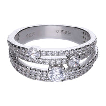 Carica l&#39;immagine nel visualizzatore di Gallery, Diamonfire Anello Pavé A Fascia 61/1475/1/082/170