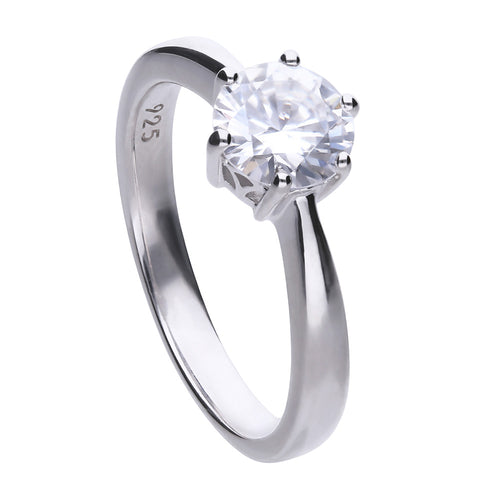 Diamonfire Anello Solitario Carats 61/1488/1/082