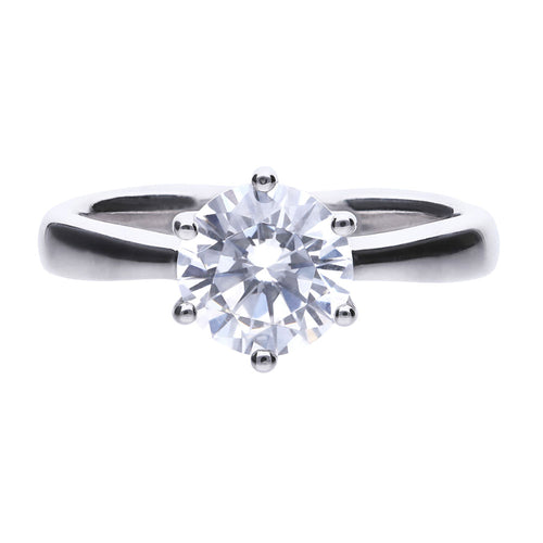 Diamonfire Anello Solitario Carats 61/1489/1/082