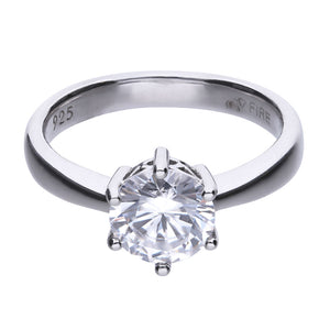 Diamonfire Anello Solitario Carats 61/1489/1/082