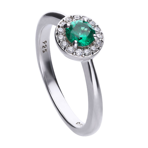 Diamonfire Solitario Con Zircone Verde 61/1680/1/084/170