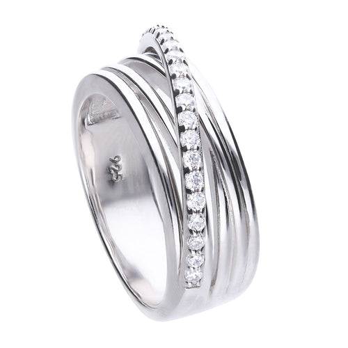 Diamonfire Anello Avvolgente Classic 61/1757/1/582/185