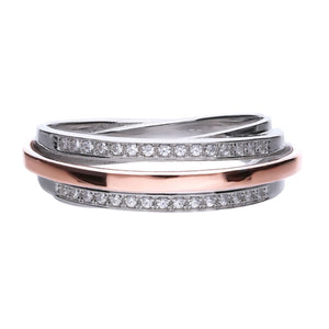 Diamonfire Anello Two-Tone 61/1990/1/082/180