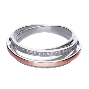 Diamonfire Anello Two-Tone 61/1990/1/082/180