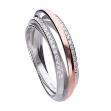 Carica l&#39;immagine nel visualizzatore di Gallery, Diamonfire Anello Two-Tone 61/1990/1/082/180