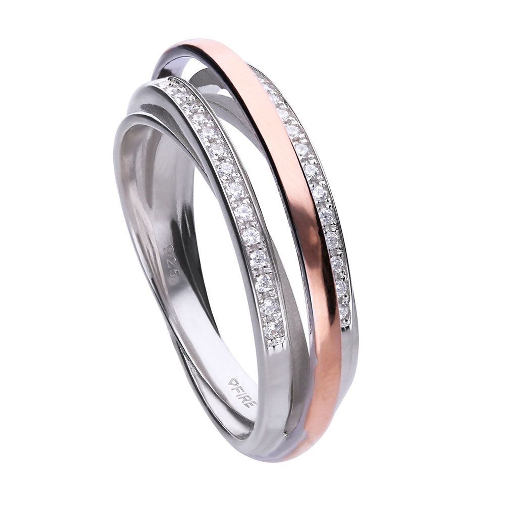 Diamonfire Anello Two-Tone 61/1990/1/082/180