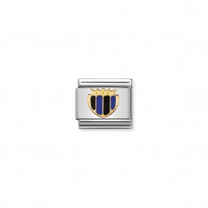 Nomination LINK COMPOSABLE SCUDETTO NERO BLU 030204/03