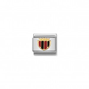 Nomination LINK COMPOSABLE SCUDETTO ROSSO NERO 030204/05