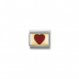 Nomination LINK COMPOSABLE CUORE POSITIVO ROSSO 030207/21