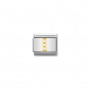 Nomination LINK COMPOSABLE CLASSIC LETTERA I IN ORO E PIETRE 030301/09