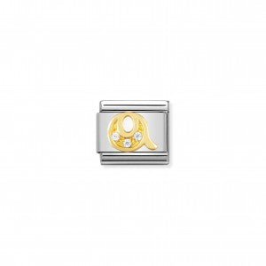 Nomination LINK COMPOSABLE CLASSIC LETTERA Q IN ORO E PIETRE 030301/17