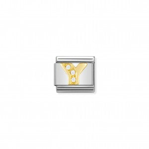 Nomination LINK COMPOSABLE CLASSIC LETTERA Y IN ORO E PIETRE 030301/25