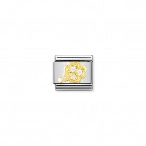 Nomination LINK COMPOSABLE CLASSIC QUADRIFOGLIO BIANCO 030310/18