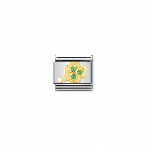 Nomination LINK COMPOSABLE CLASSIC QUADRIFOGLIO VERDE 030310/20
