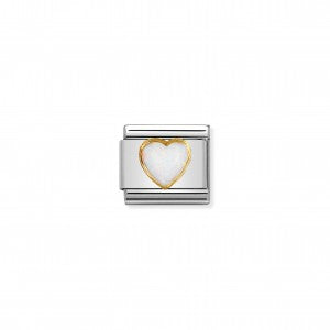 Nomination LINK COMPOSABLE CLASSIC PIETRA CUORE CON OPALE BIANCO 030501/07