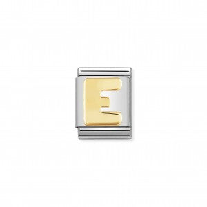 Nomination LINK COMPOSABLE BIG LETTERA E IN ORO 032101/05