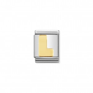 Nomination LINK COMPOSABLE BIG LETTERA L IN ORO 032101/12