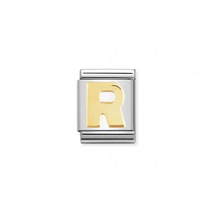 Nomination LINK COMPOSABLE BIG LETTERA R IN ORO 032101/18