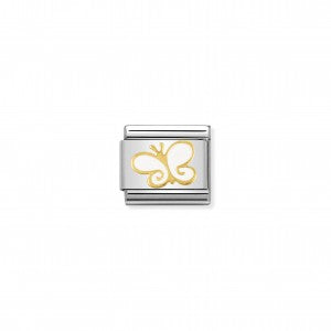 Nomination LINK COMPOSABLE FARFALLA BIANCA IN SMALTO 030278/03
