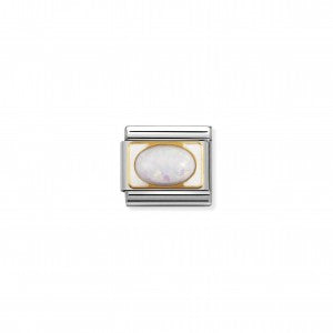 Nomination LINK COMPOSABLE CLASSIC IN ORO CON OPALE PIETRA DI OTTOBRE 030511/07