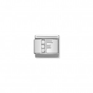 Nomination LINK COMPOSABLE CLASSIC IN ARGENTO LETTERA F 330301/06