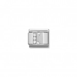 Nomination LINK COMPOSABLE CLASSIC IN ARGENTO LETTERA N 330301/14