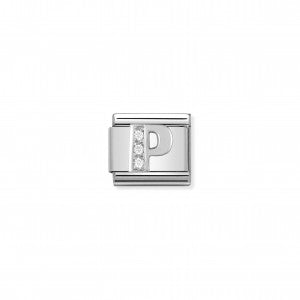Nomination LINK COMPOSABLE CLASSIC IN ARGENTO LETTERA P 330301/16