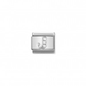 Nomination LINK COMPOSABLE CLASSIC IN ARGENTO LETTERA J 330301/10