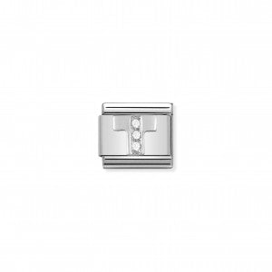 Nomination LINK COMPOSABLE CLASSIC IN ARGENTO LETTERA T 330301/20