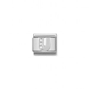 Nomination LINK COMPOSABLE CLASSIC IN ARGENTO LETTERA U 330301/21