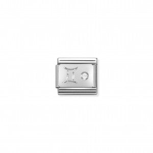 Nomination LINK COMPOSABLE CLASSIC IN ARGENTO GEMELLI 330302/03