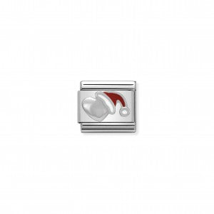 Nomination LINK COMPOSABLE CLASSIC ARGENTO CUORE NATALIZIO 330204/05